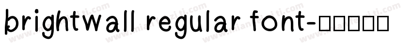 brightwall regular font字体转换